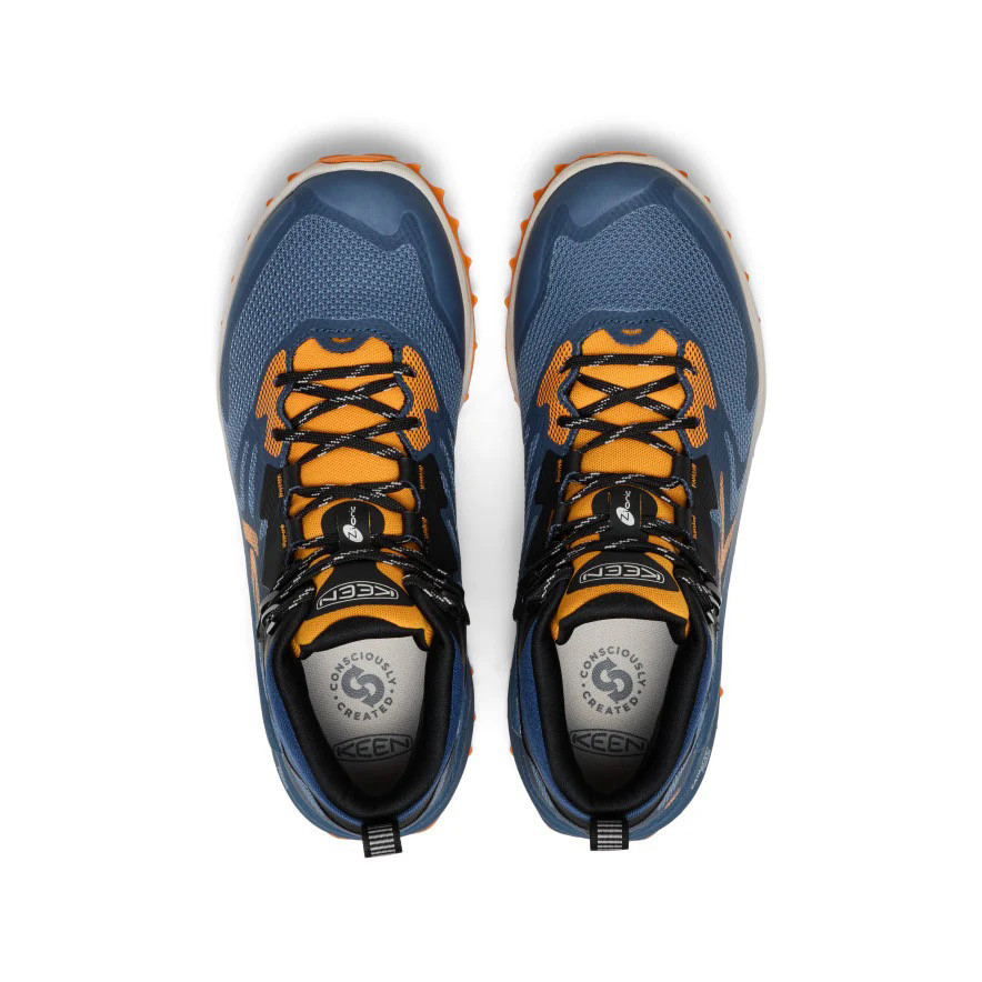 Keen Zionic NXT #1031253 Men's Waterproof Navy/Orange Mid Trail Shoe